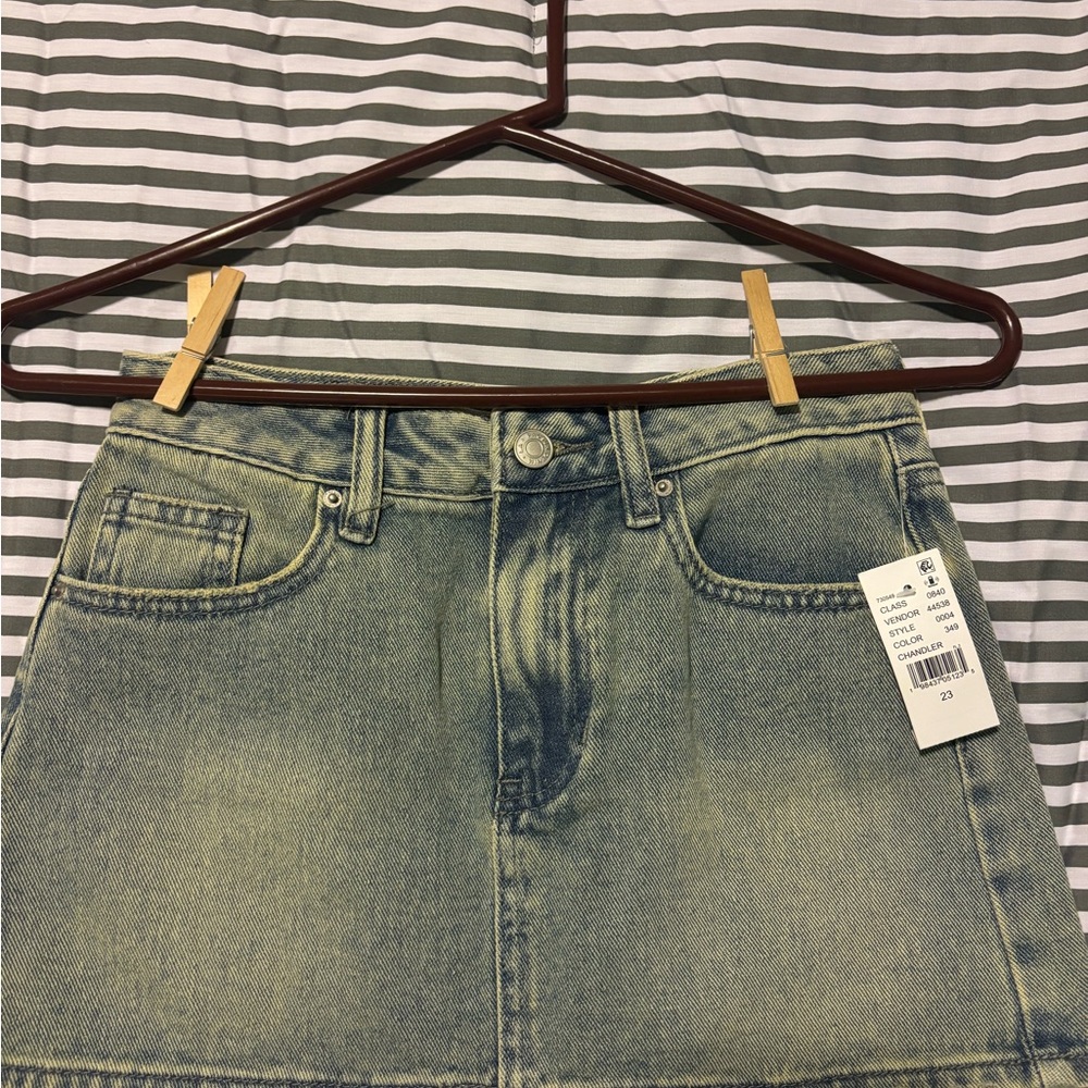 Brandy Melville Faded Blue Denim Skirt